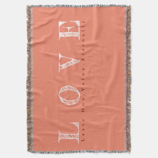 LOVE THROW BLANKET Zazzle