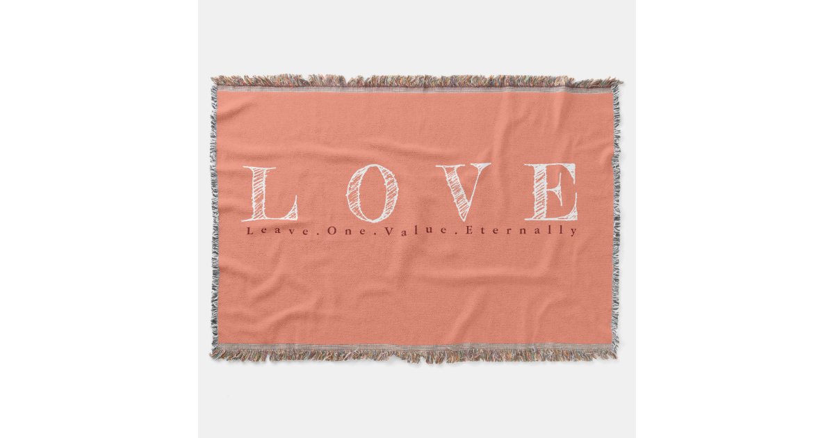 LOVE THROW BLANKET Zazzle
