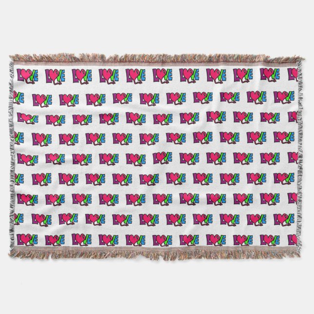 Love   throw blanket (Front)
