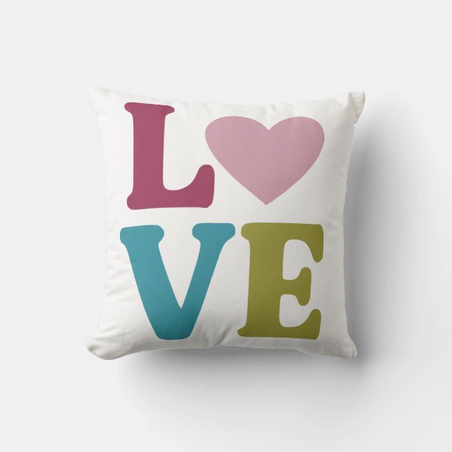 Love Throw Pillow (Front)