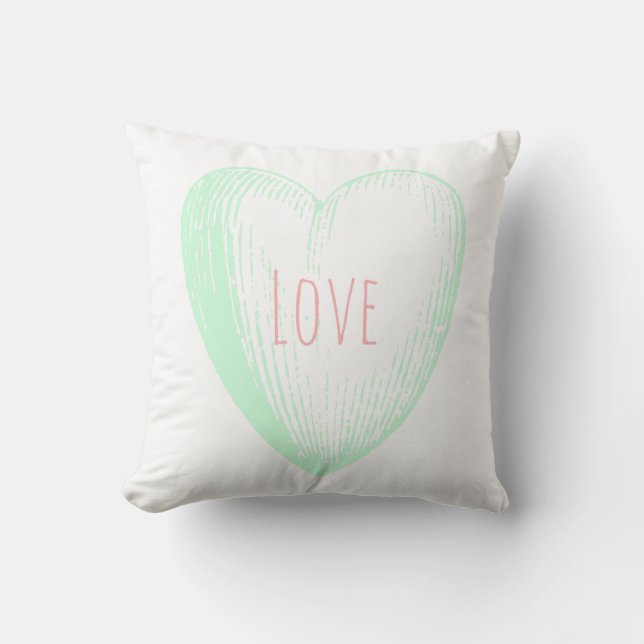 'Love' Throw Pillow (Front)