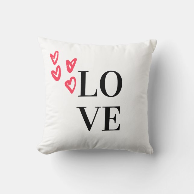 Love  throw pillow (Front)