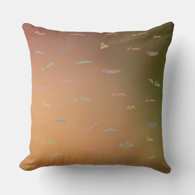 Love Throw Pillow (Front)