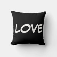 LOVE throw pillow, 16x16