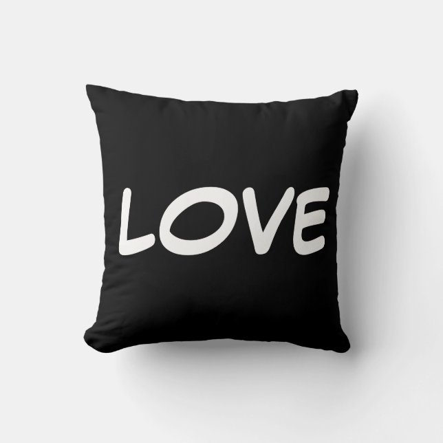 LOVE throw pillow, 16x16 Throw Pillow (Front)