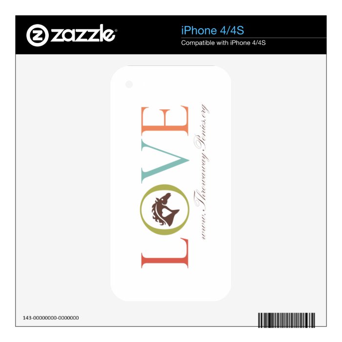 LOVE Throwaway Ponies iPhone 4/4s iPhone 4S Skin