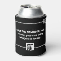 Love Thy Neighbor - can cooler with attitude
