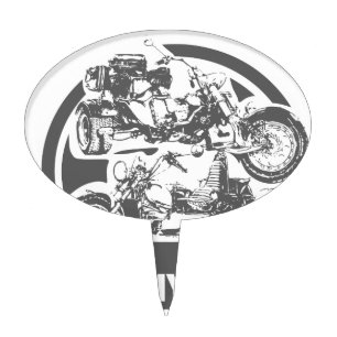love thy trike - motorcycle cake topper