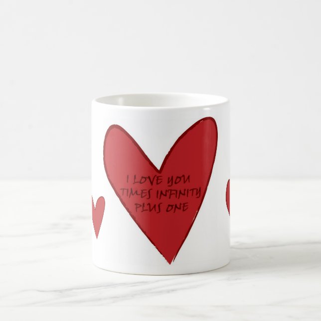 Love times infinity plus one coffee mug (Center)