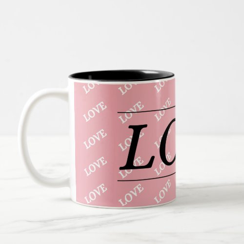 LOVE Title tow_tone coffee Mug 