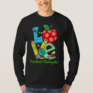 Love Tk First Day Of Transitional Kindergarten Tea T-Shirt