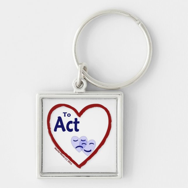 Love to Act Keychain (Front)