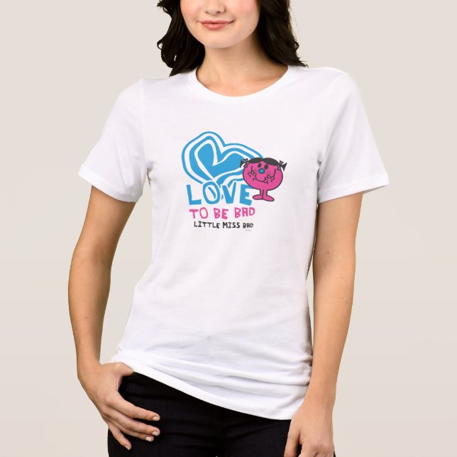 Love To Be Bad | Deformed Heart Tri-Blend Shirt (Front)