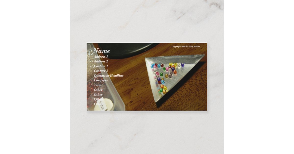 Love to Bead! Business Card Zazzle