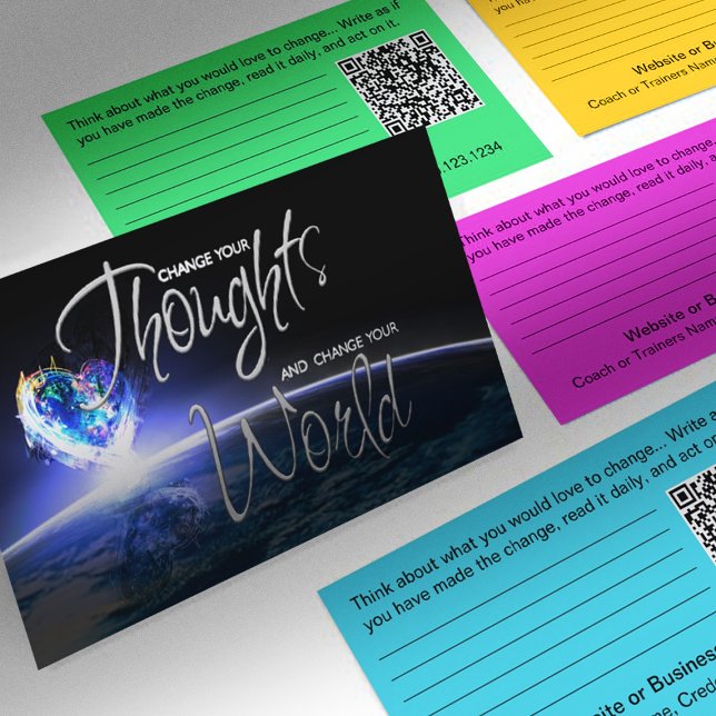 Love to Change the World Business Cards (Change Your Thoughts and Change Your World)