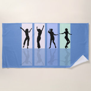 "LOVE TO DANCE" beach towel. Towel