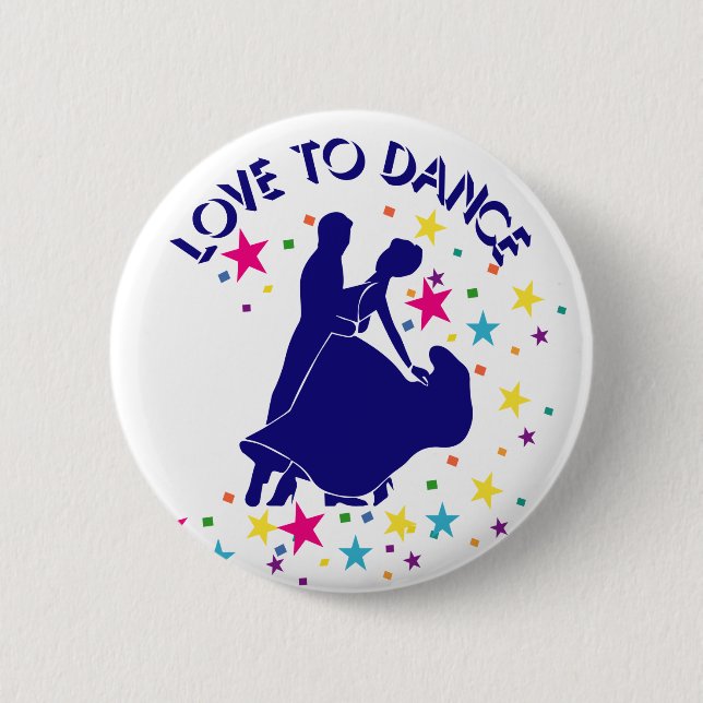 Love to dance button (Front)