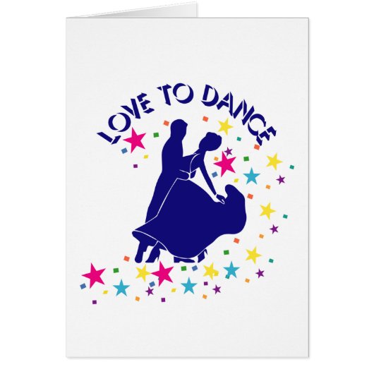 Love to dance cards (Front)