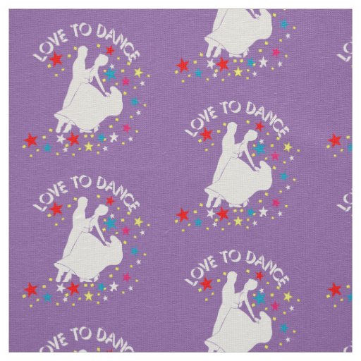 Love to dance fabric