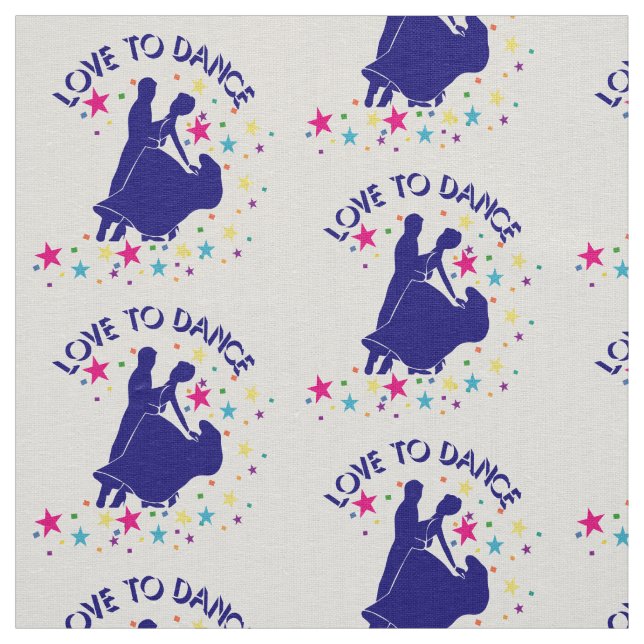 Love to dance fabric (Swatch)