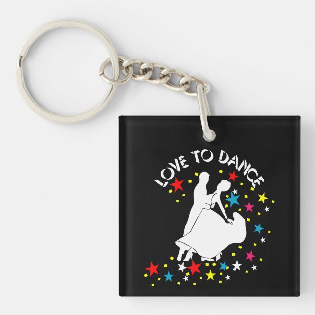 Love to dance keychain (Front)