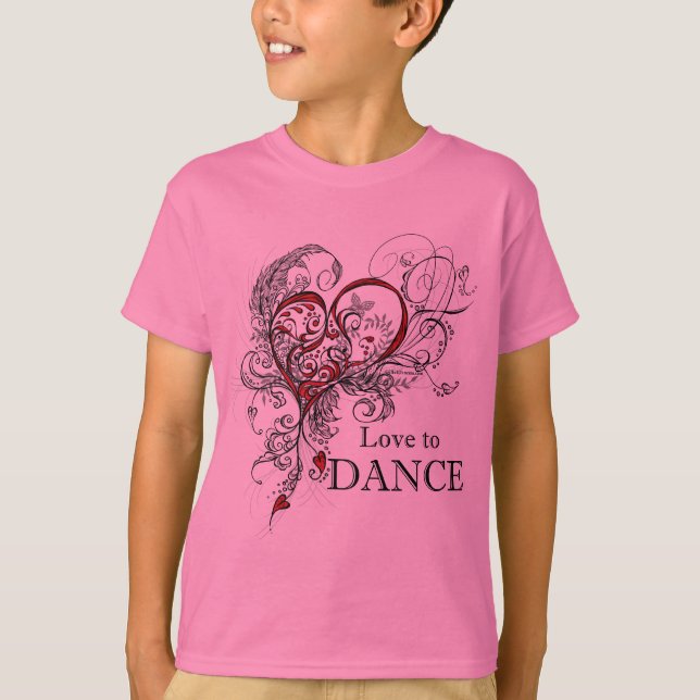 Love to Dance Kids T-shirt (customizable) (Front)