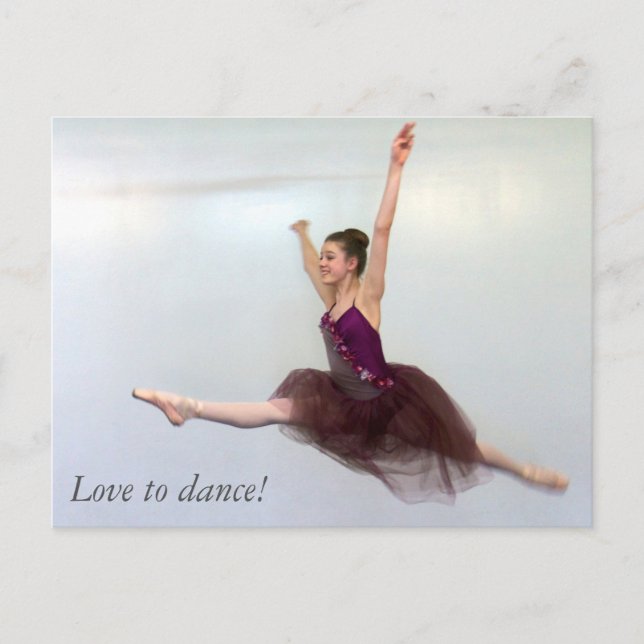 Love to dance! postcard (Front)
