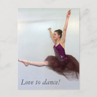 Love to dance! postcard