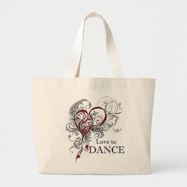 Love to Dance Tote (customizable) (Front)