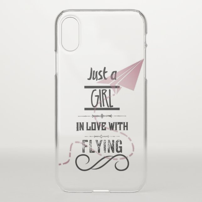 Love to fly iPhone X case (Back)