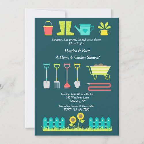 Love To Garden Lawn and Garden Shower Invitation