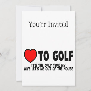 Love To Golf Invitation