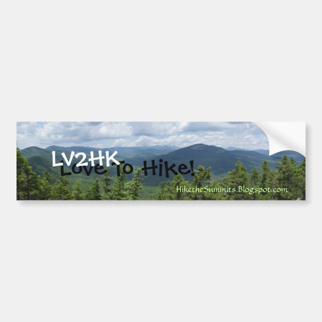 Love To Hike Bumper Sticker (Front)
