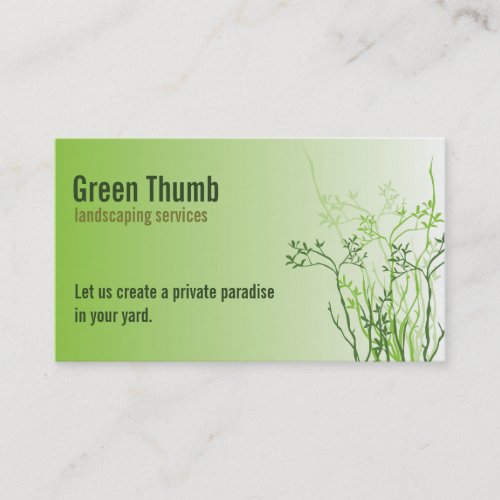 Love to Landscape? Business Card Template