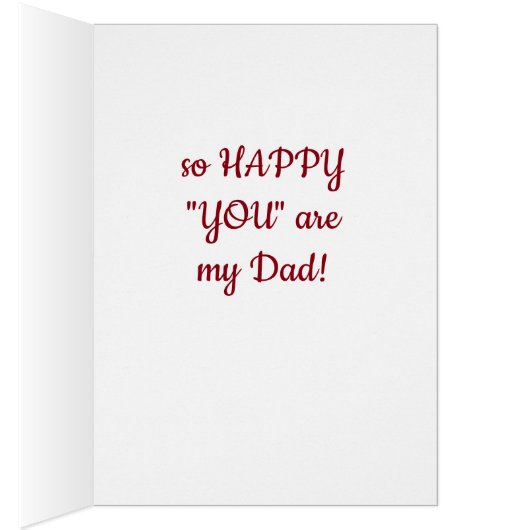 **LOVE TO MY FAVORITE DAD** AT CHRISTMAS (Inside (Right))