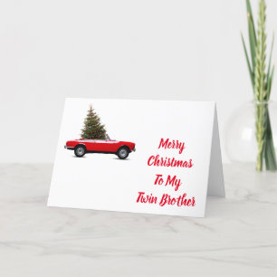LOVE TO MY "TWIN BROTHER" AT CHRISTMAS HOLIDAY CARD