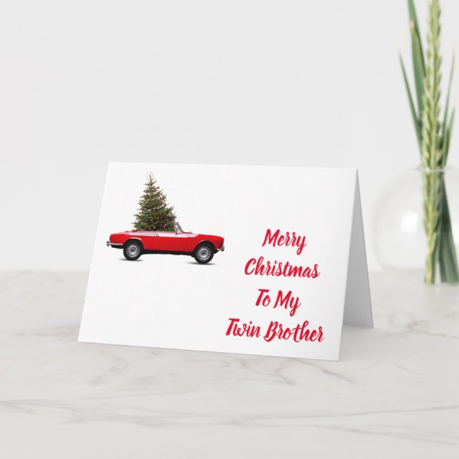 LOVE TO MY "TWIN BROTHER" AT CHRISTMAS HOLIDAY CARD (Front)