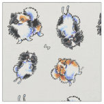 Love To Parti Pomeranians Stone Fabric
