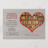 Book Club Invitation (You Pick Background Color)