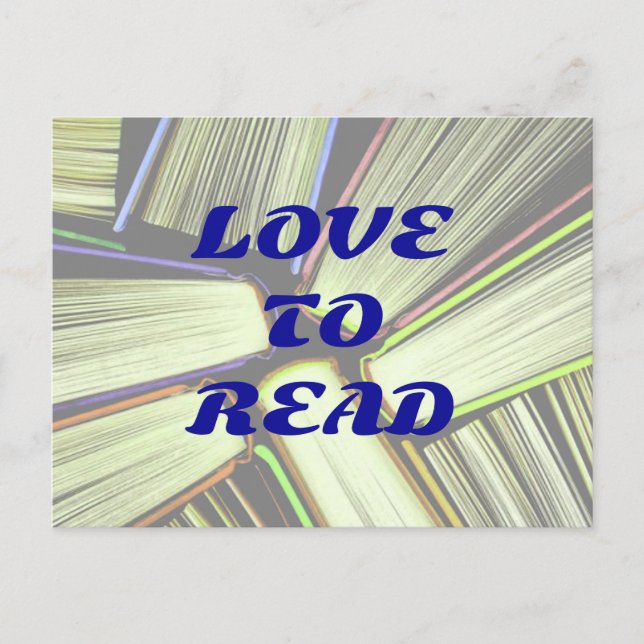 LOVE TO READ postcard (Front)