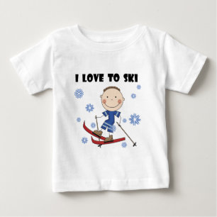 Love to Ski - Boy Tshirts and Gifts