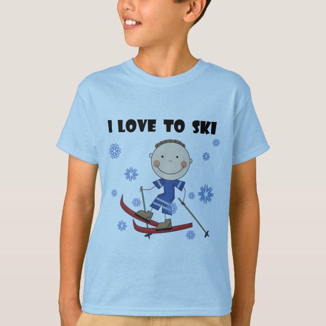 Love to Ski - Boy Tshirts and Gifts (Front)