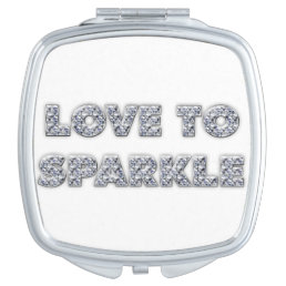Love To Sparkle Compact Mirror