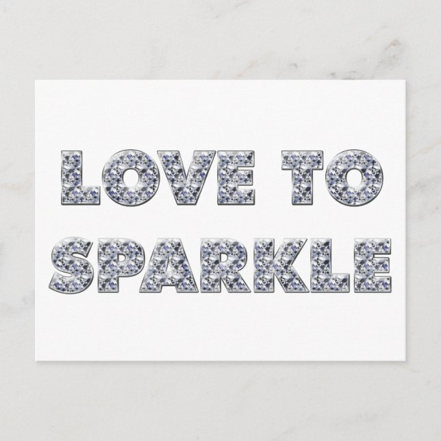 Love To Sparkle Postcard (Front)