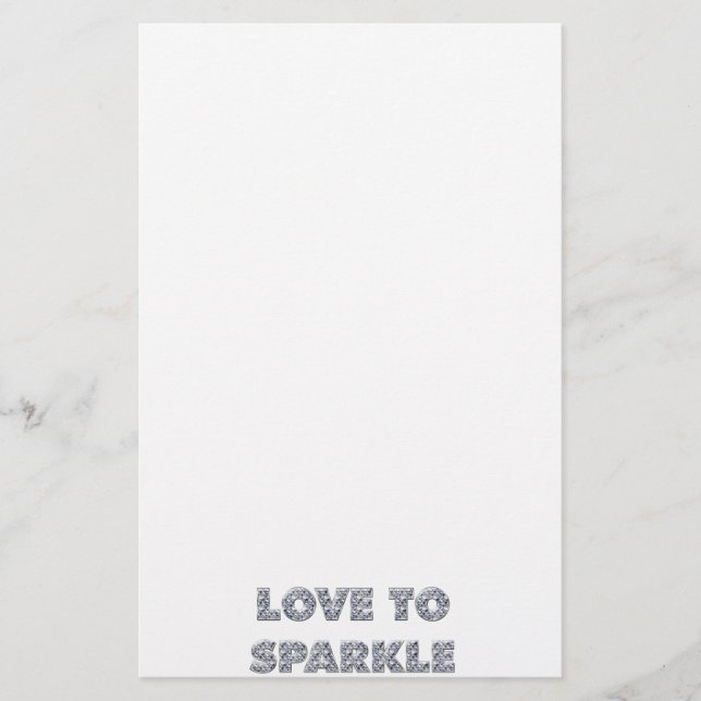 Love To Sparkle Stationery (Front)