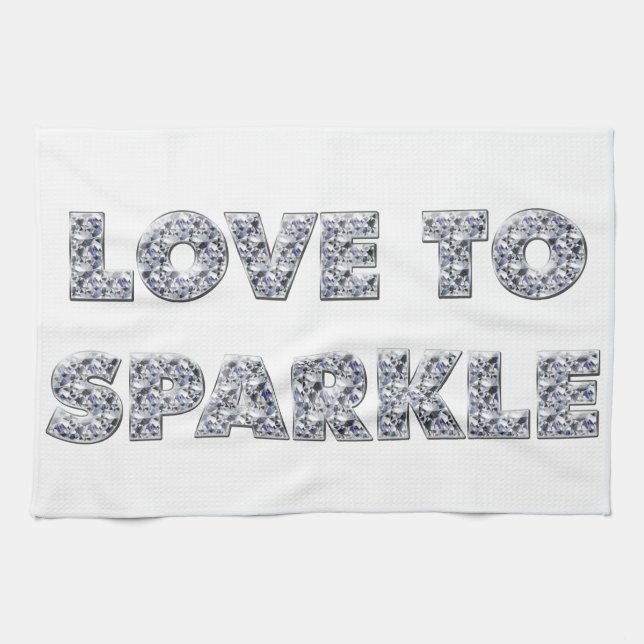 Love To Sparkle Towel (Horizontal)