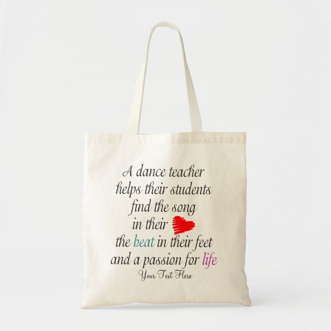 Love to Teach Dance Bag - Customizable (Front)