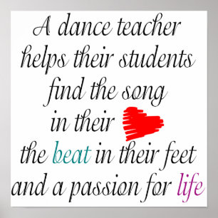 Love to Teach Dance Poster