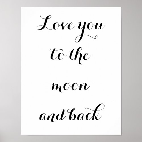 Love to the Moon and Back Poster