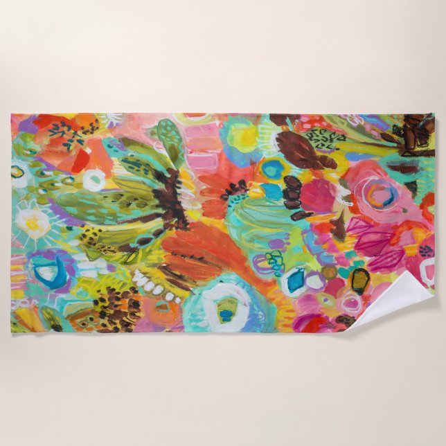 Love to Travel I Beach Towel (Front)